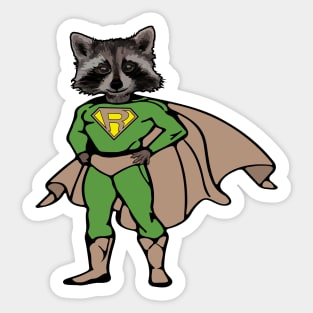 Super Raccoon Sticker